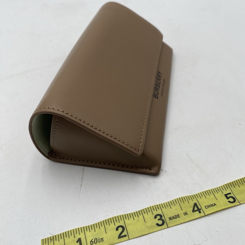 Burberry Camel Brown Soft Leather Eyeglass/Sunglass Magnetic Close Case - Picture 3 of 9